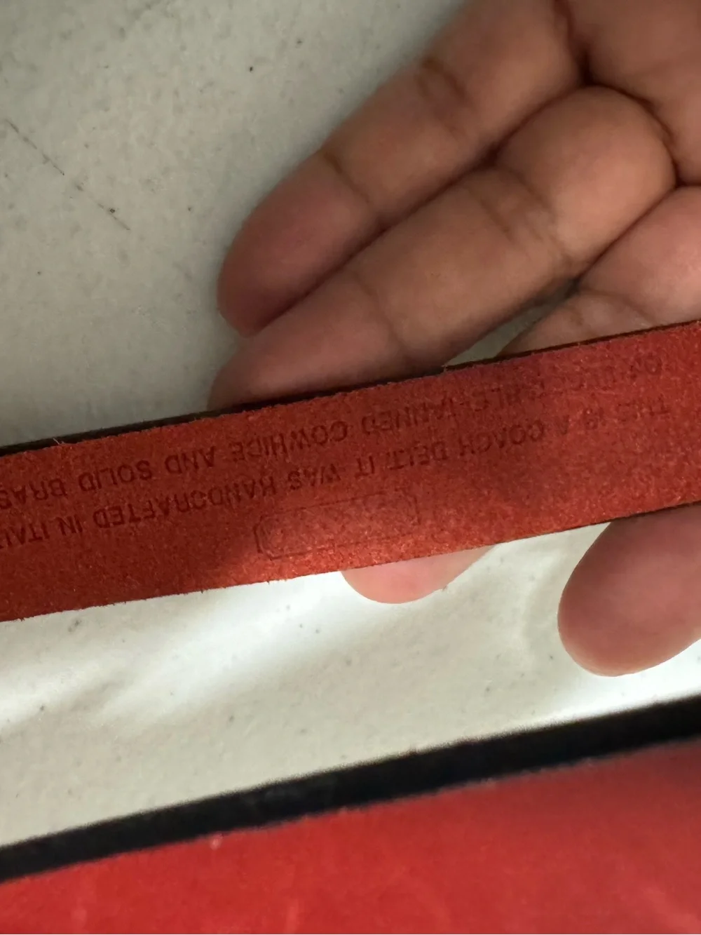 Coach Red Leather women’s Belt Bag Strap